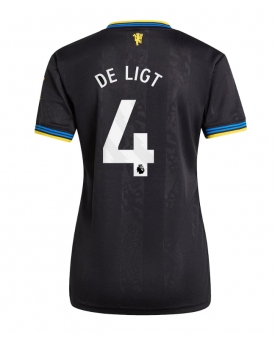 Manchester United Matthijs de Ligt #4 Maglia Gara Terza Repliche 2025-26 Donna Maniche Corte
